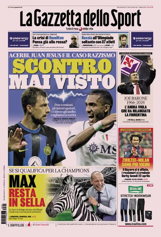 Prima-pagina-gazzetta-dello-sport-edizione-di-oggi-20-03-2024