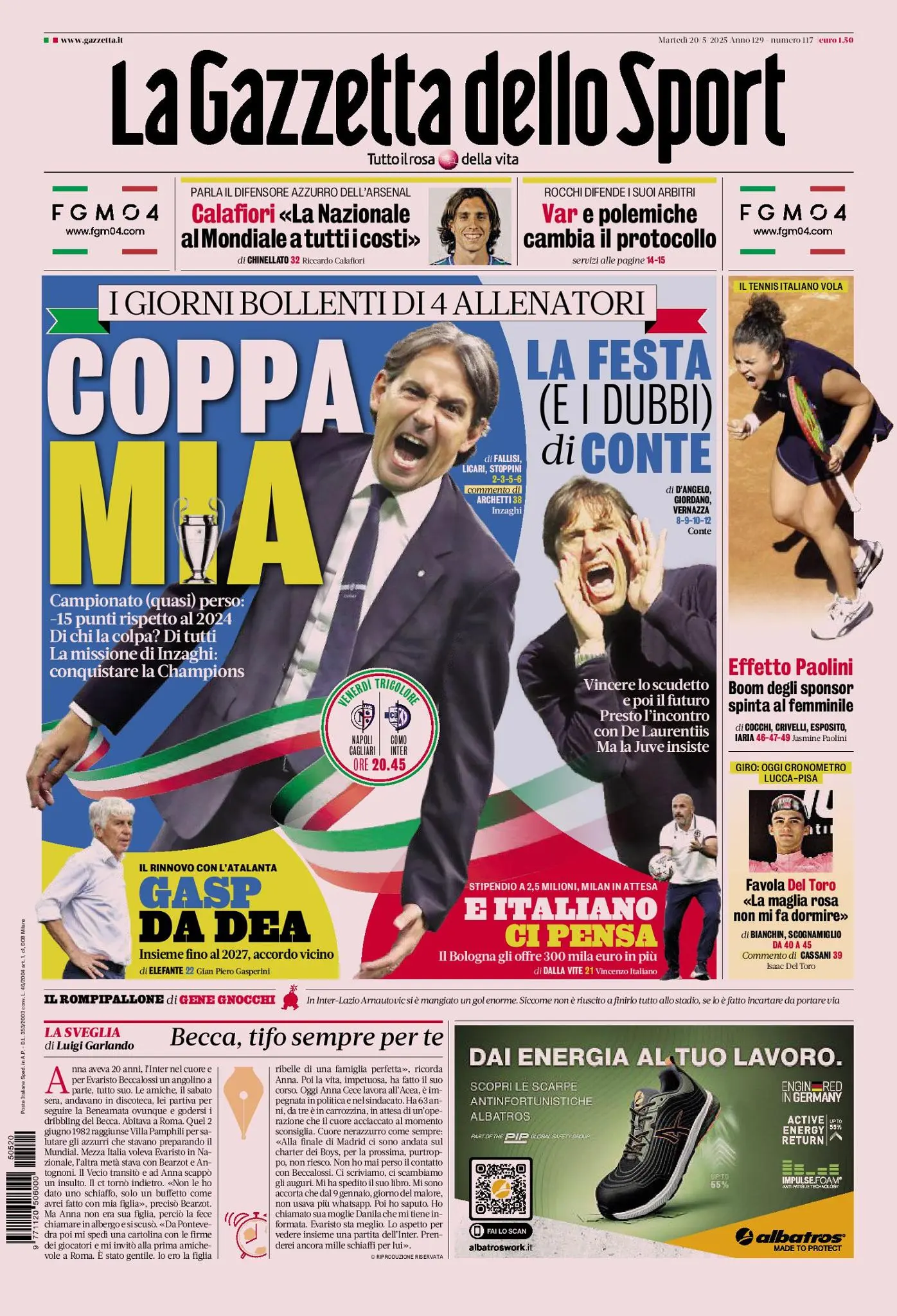 Prima-pagina-gazzetta-dello-sport-edizione-di-oggi-20-05-2025