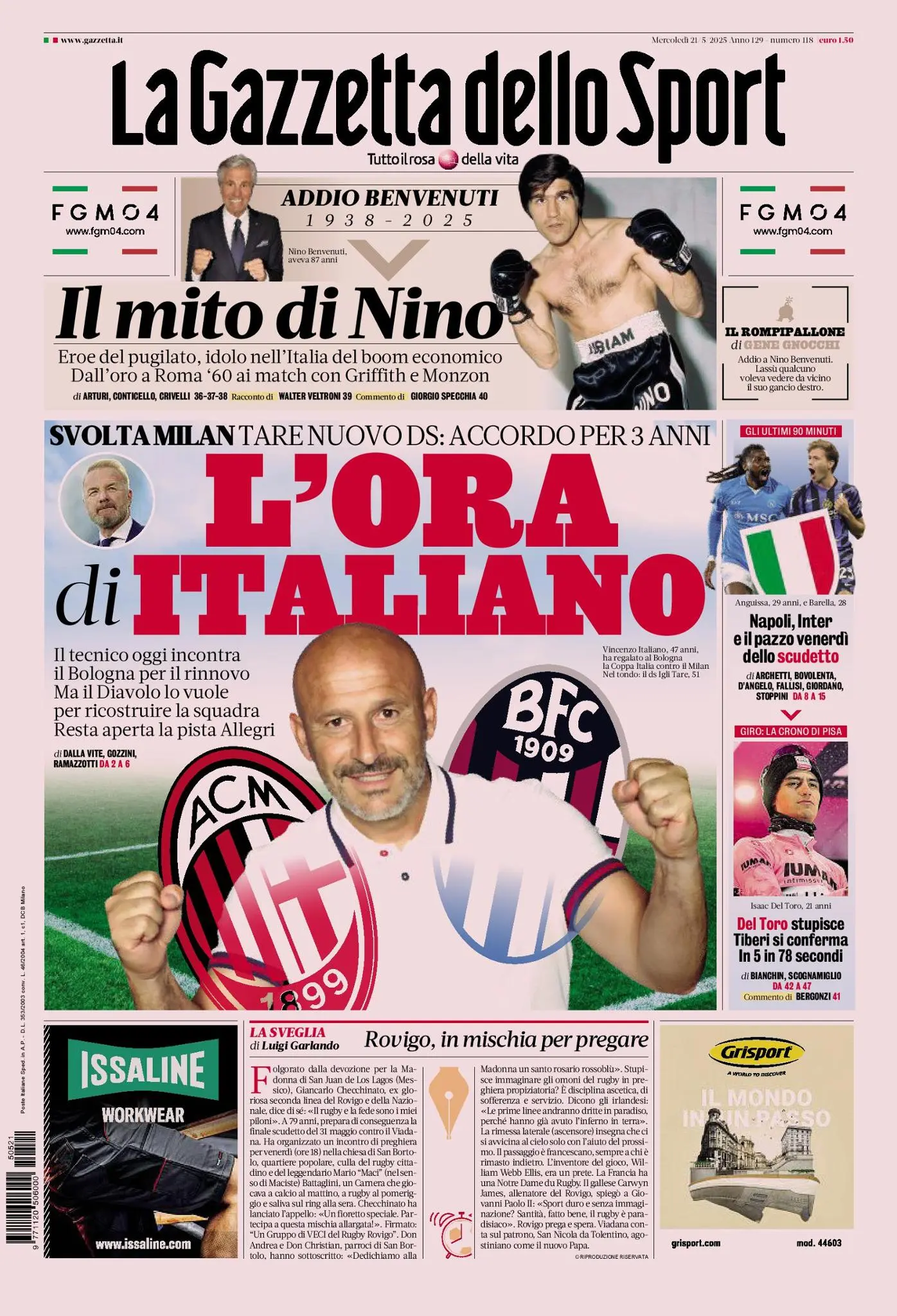 Prima-pagina-gazzetta-dello-sport-edizione-di-oggi-21-05-2025