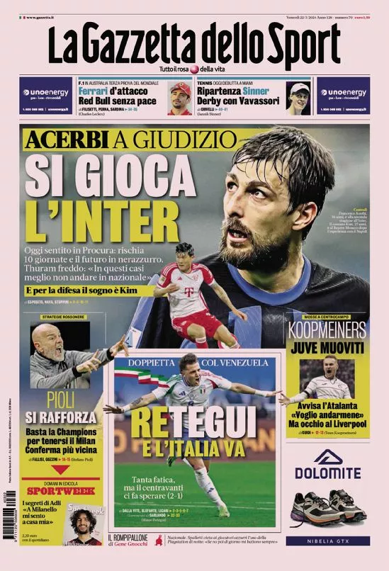 Prima-pagina-gazzetta-dello-sport-edizione-di-oggi-22-03-2024
