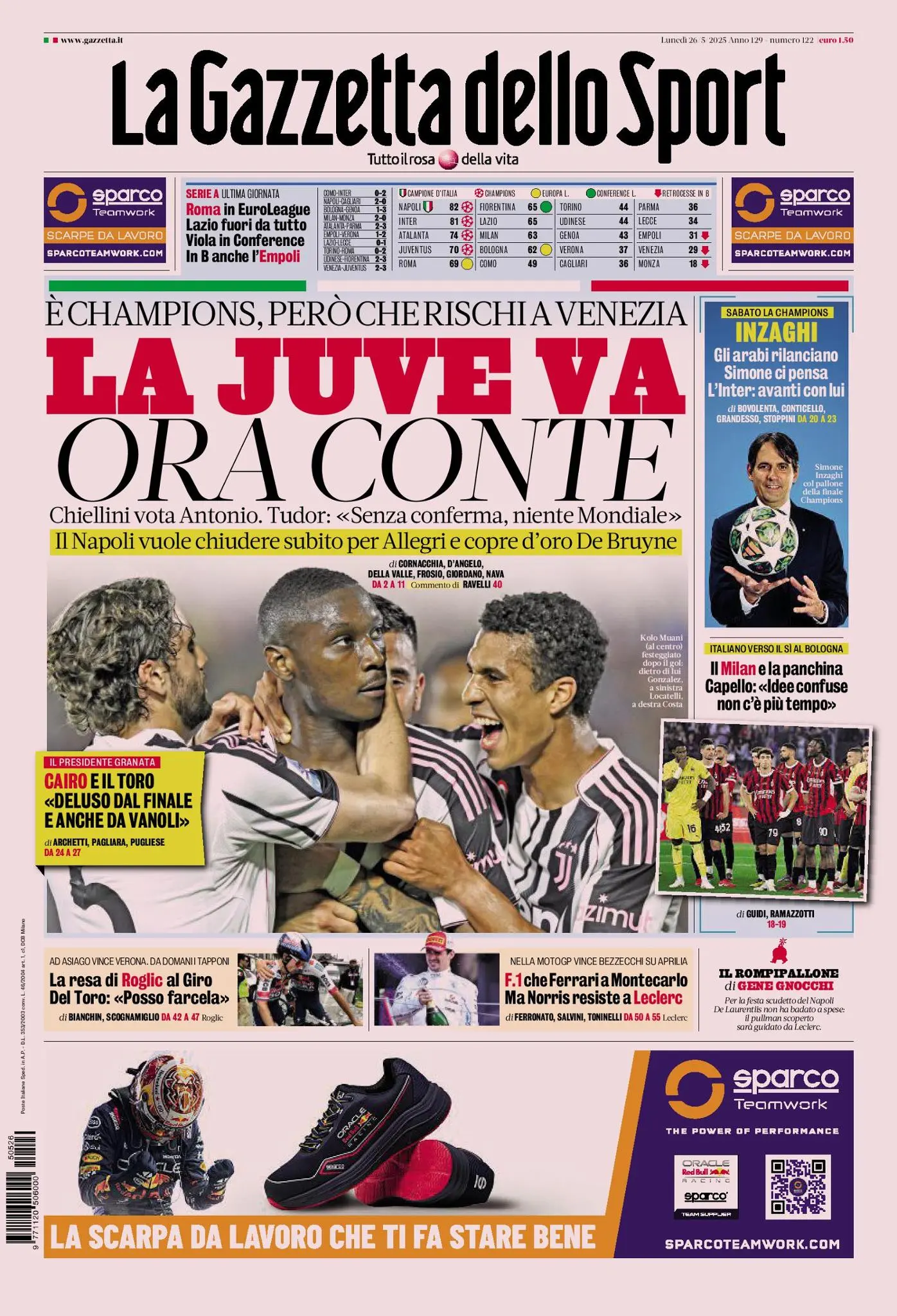 Prima-pagina-gazzetta-dello-sport-edizione-di-oggi-26-05-2025