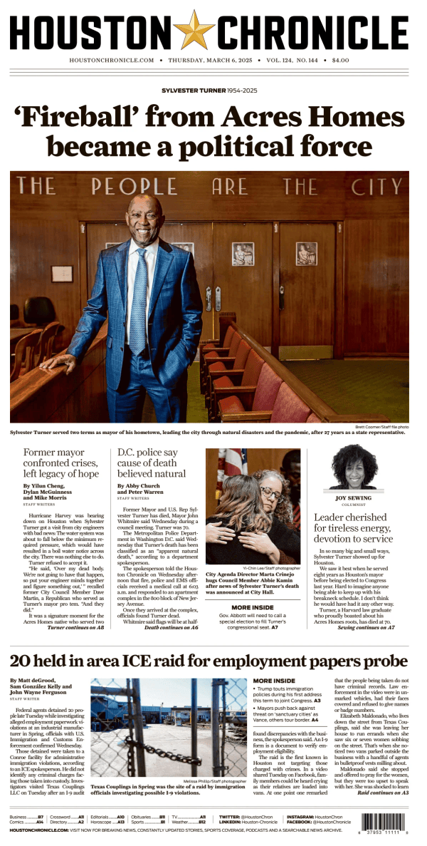 Prima-pagina-houston-chronicle-oggi-edizione-di-oggi-20250306