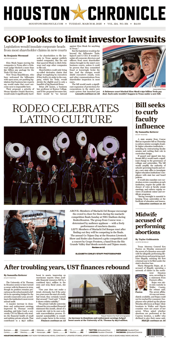 Prima-pagina-houston-chronicle-oggi-edizione-di-oggi-20250318