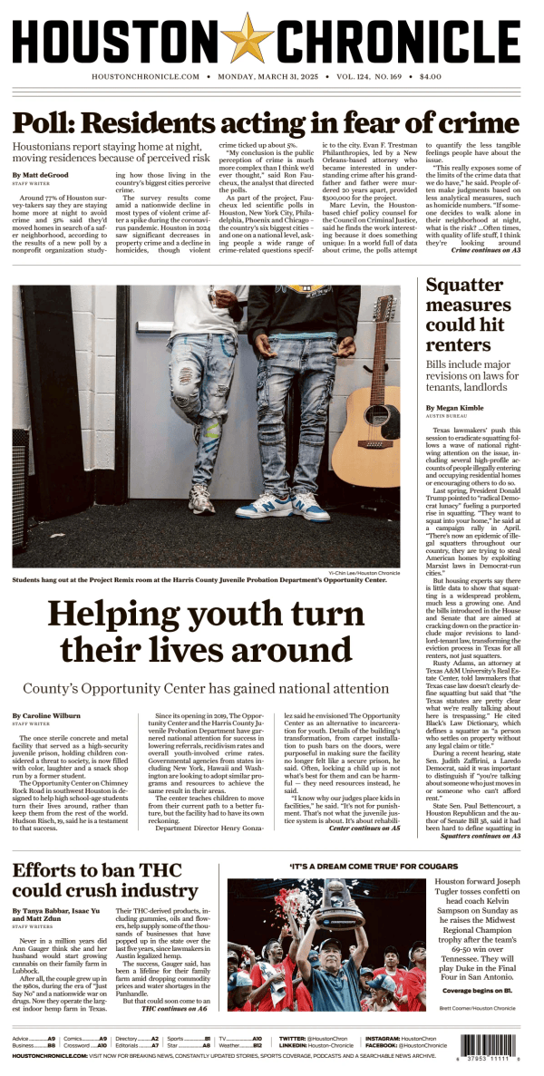 Prima-pagina-houston-chronicle-oggi-edizione-di-oggi-20250331