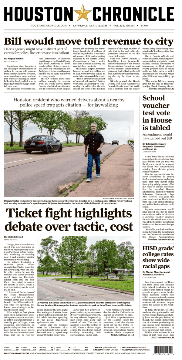 Prima-pagina-houston-chronicle-oggi-edizione-di-oggi-20250412