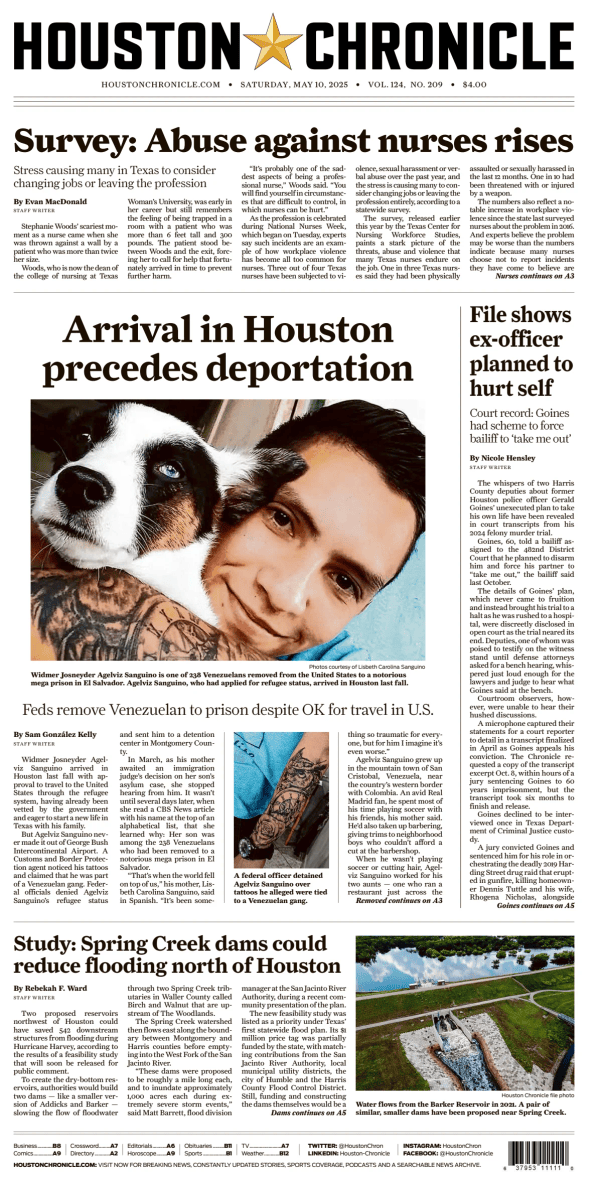 Prima-pagina-houston-chronicle-oggi-edizione-di-oggi-20250510