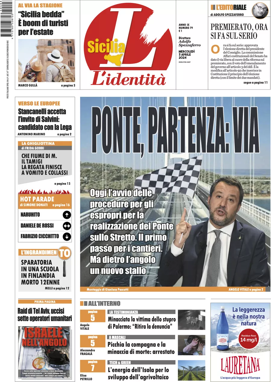 Prima-pagina-identita-sicilia-edizione-palermo-di-oggi-03-04-2024