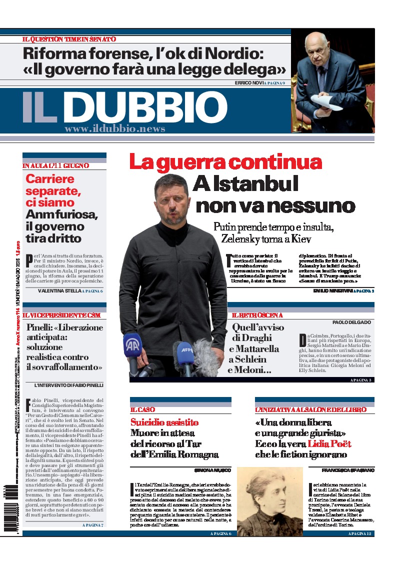 Prima-pagina-il-dubbio-oggi-edizione-di-oggi-20250516