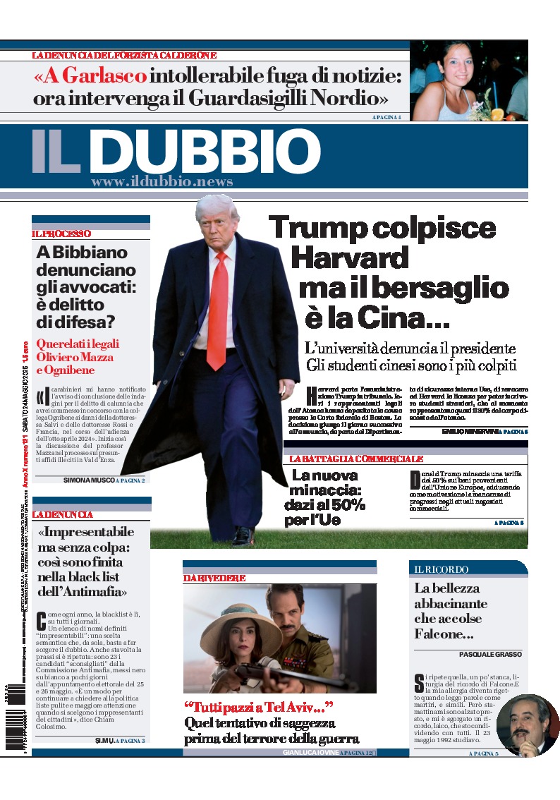Prima-pagina-il-dubbio-oggi-edizione-di-oggi-20250524