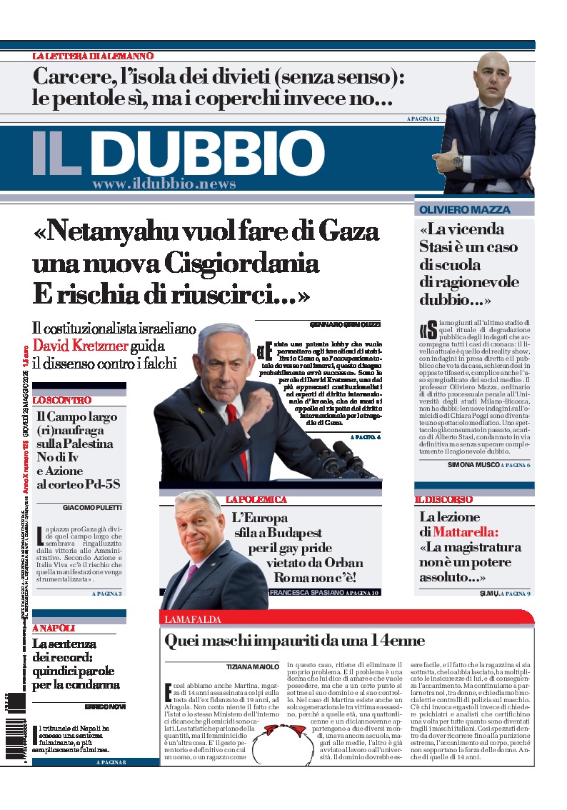 Prima-pagina-il-dubbio-oggi-edizione-di-oggi-20250529