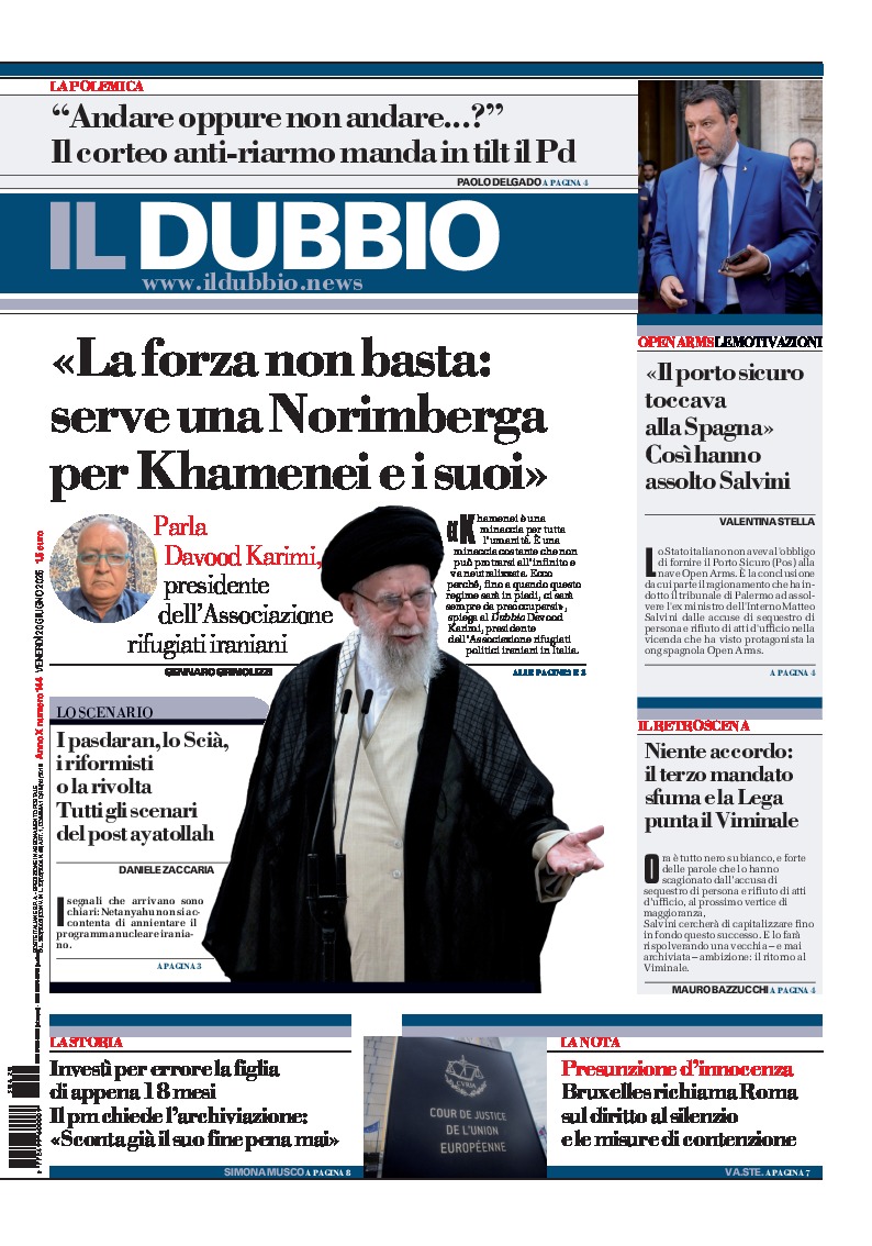 Prima-pagina-il-dubbio-oggi-edizione-di-oggi-20250620