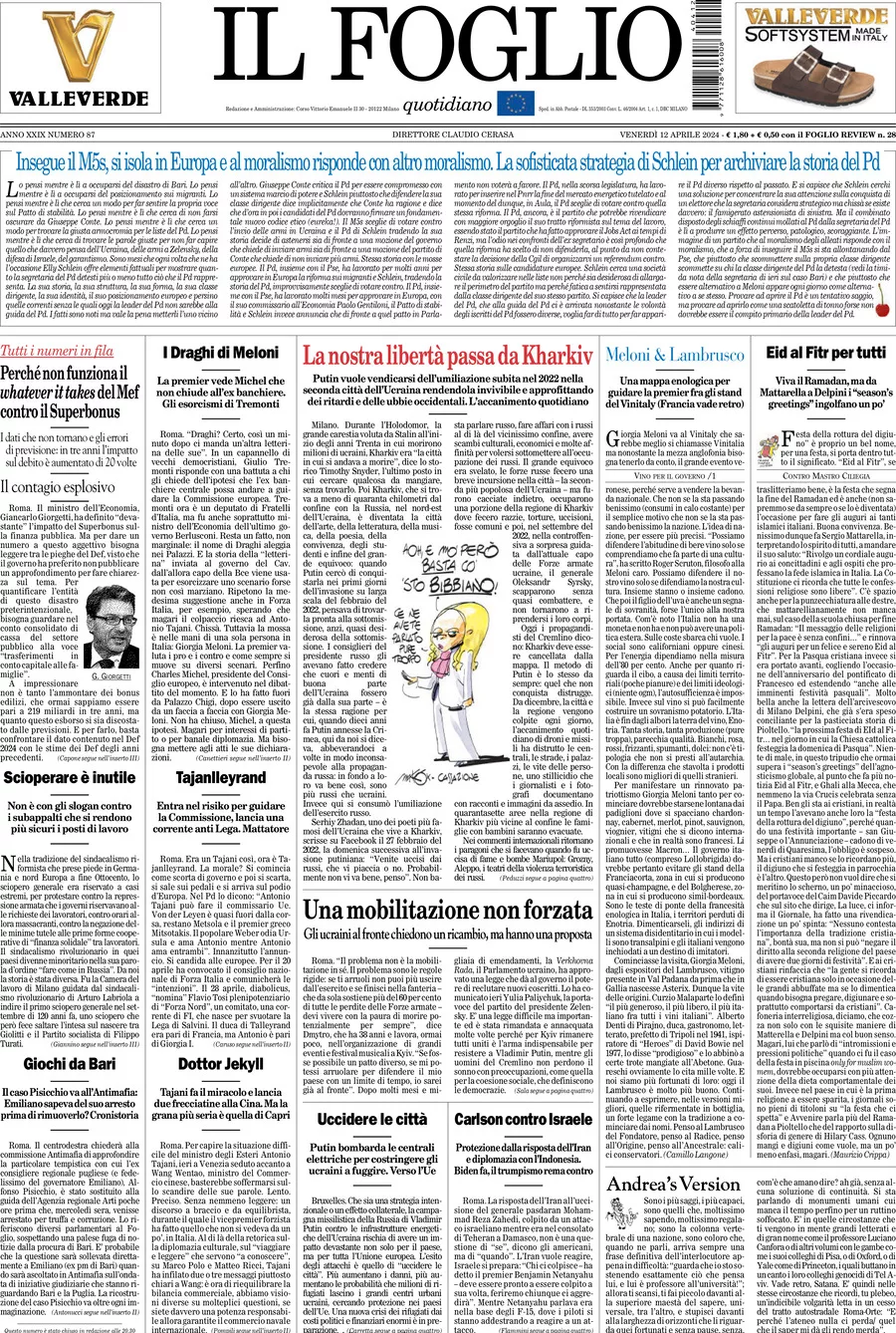 Prima-pagina-il-foglio-edizione-di-oggi-12-04-2024