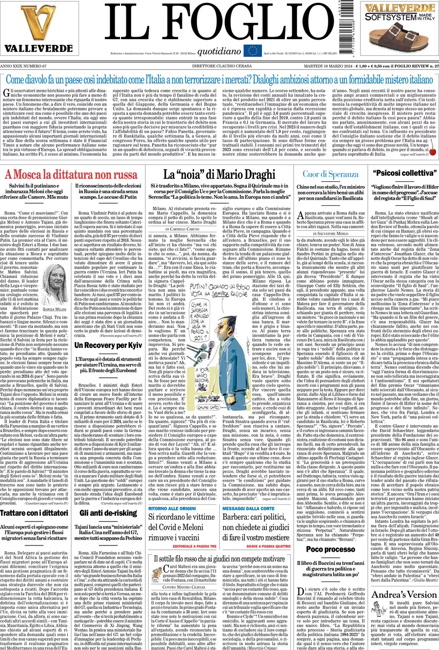 Prima-pagina-il-foglio-edizione-di-oggi-19-03-2024