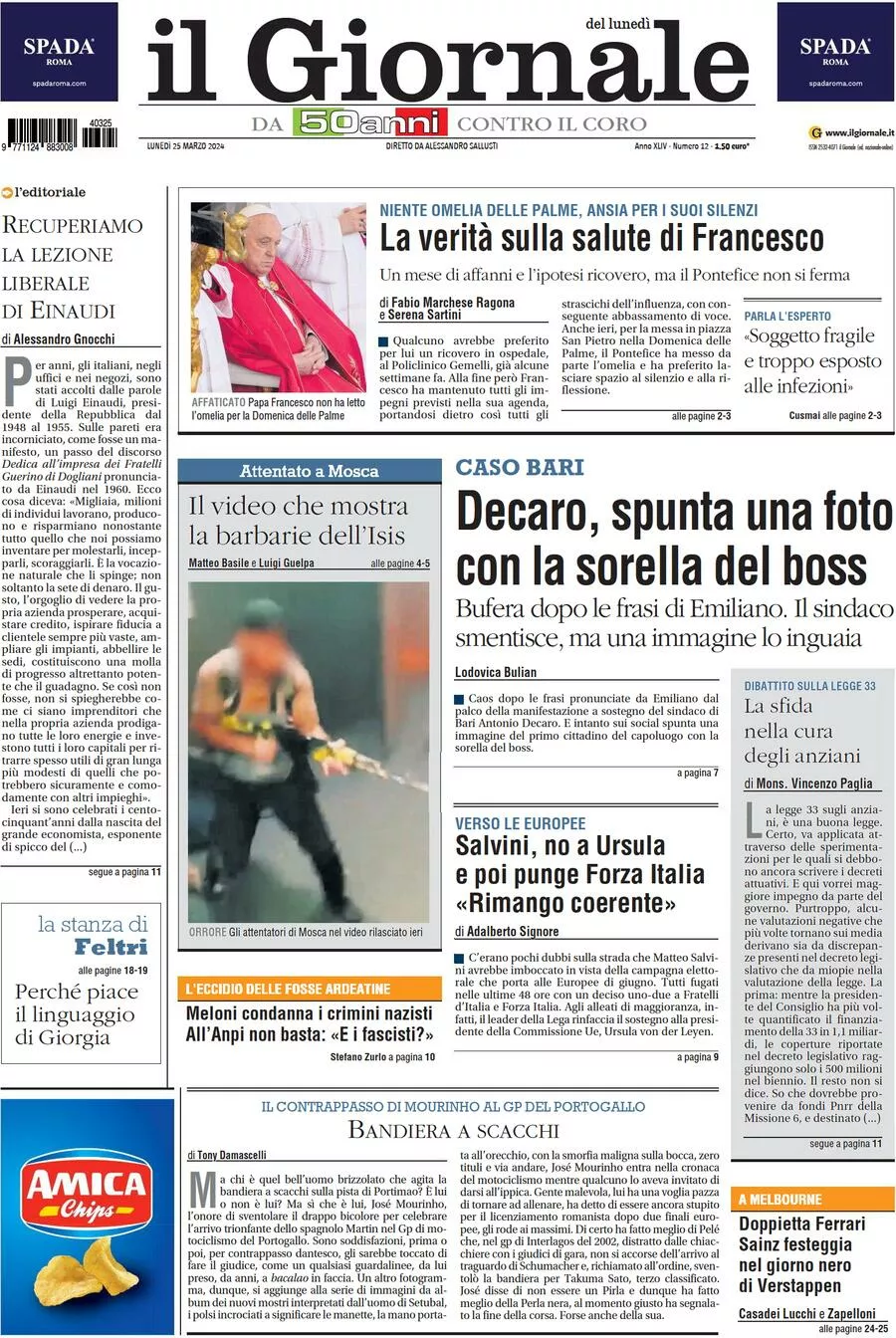 Prima-pagina-libero-edizione-di-oggi-25-03-2024