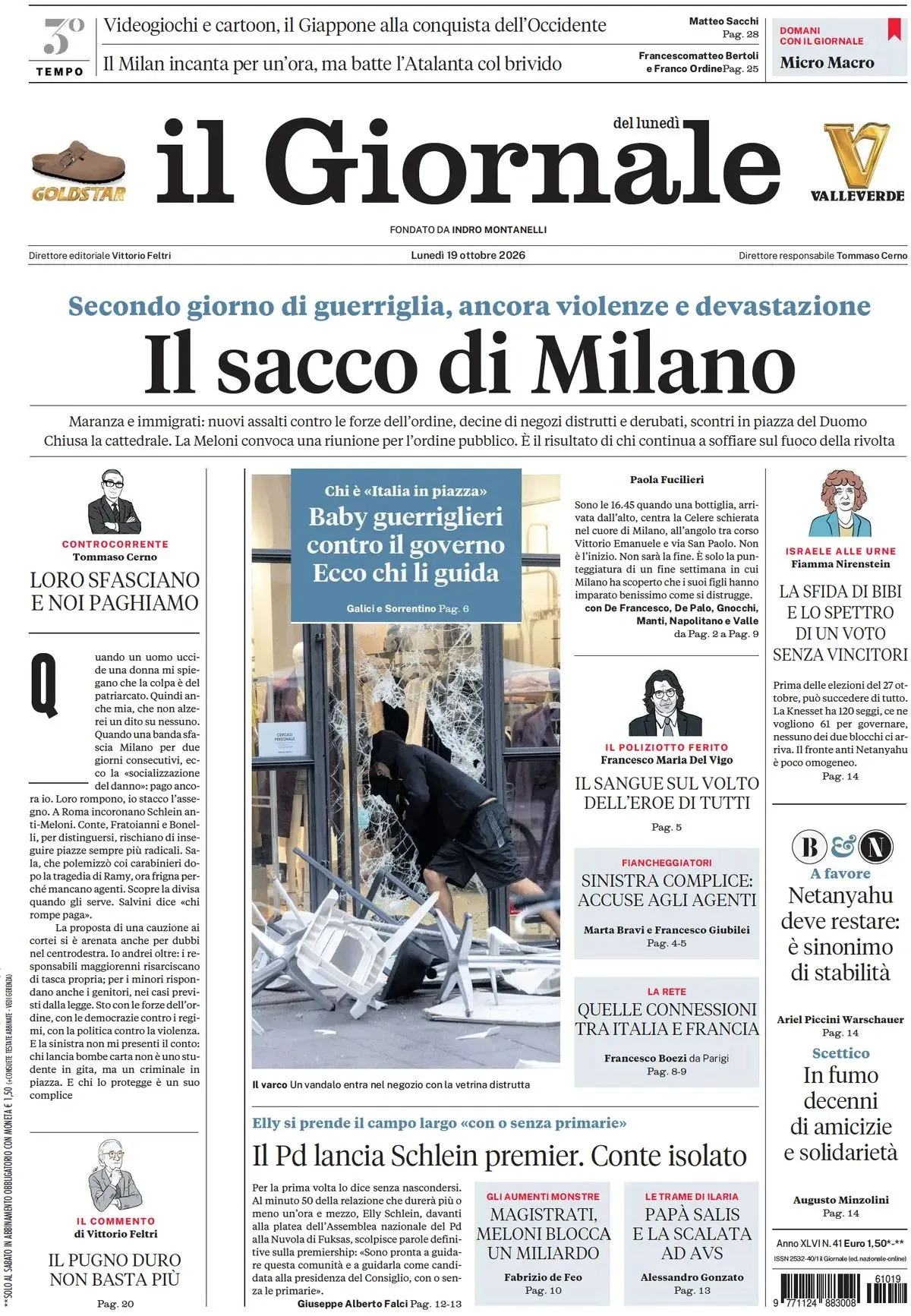 Prima-pagina-il-giornale-edizione-di-oggi-19-10-2026