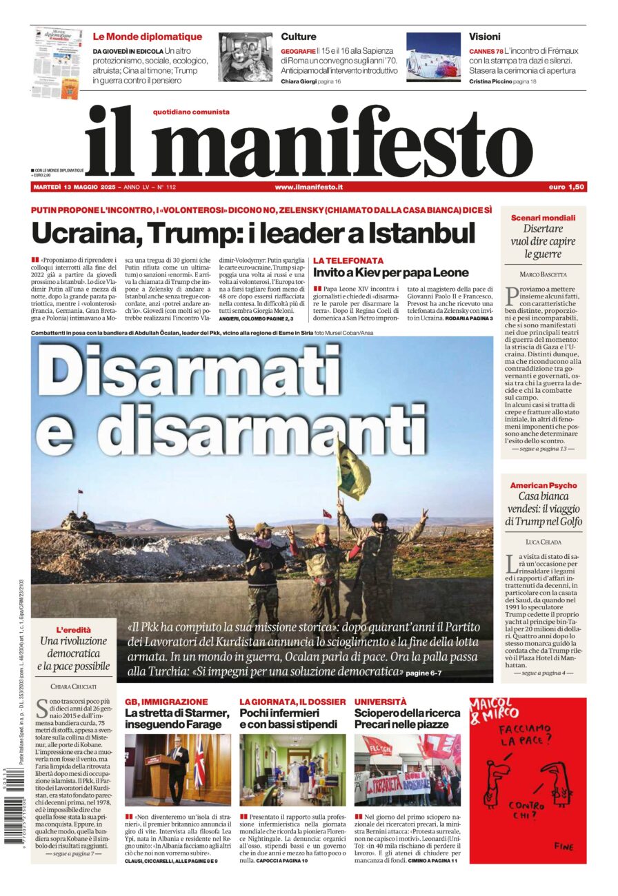 Prima-pagina-il-manifesto-edizione-del-20250513