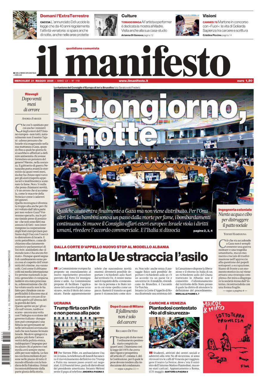 Prima-pagina-il-manifesto-edizione-del-20250521