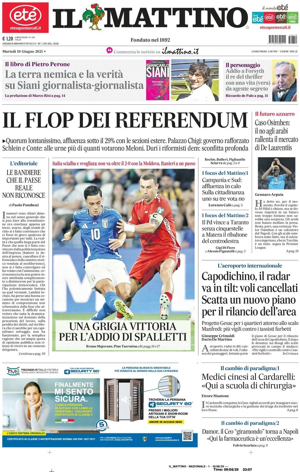 Prima-pagina-il-mattino-edizione-di-oggi-10-06-2025
