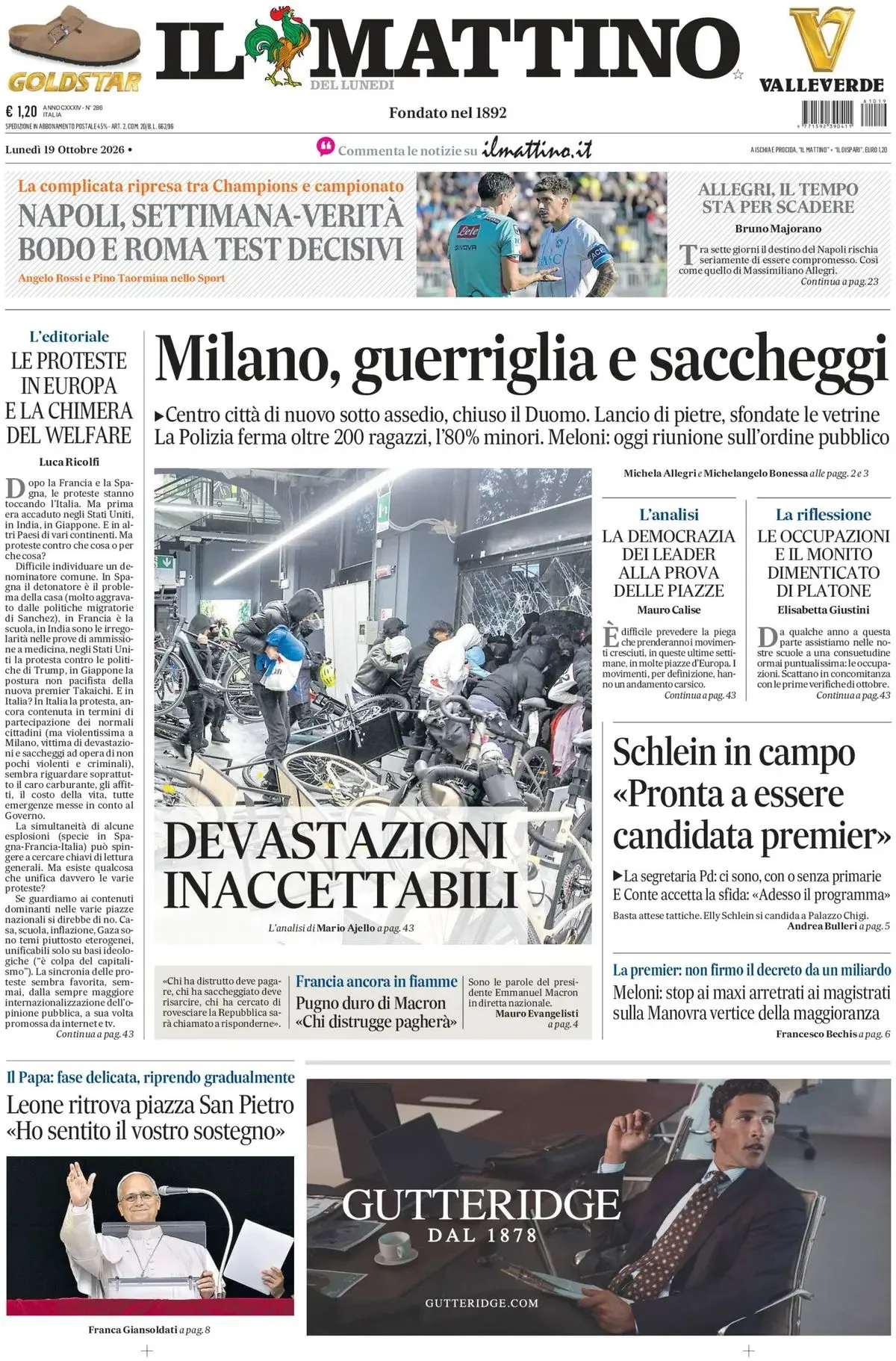 Prima-pagina-il-mattino-edizione-di-oggi-19-10-2026
