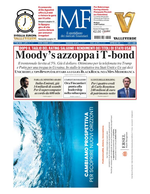 Prima-pagina-milano-finanza-edizione-del-2025-05-20