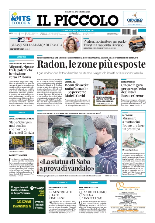 Prima-pagina-il-piccolo-edizione-di-oggi-03-11-2024