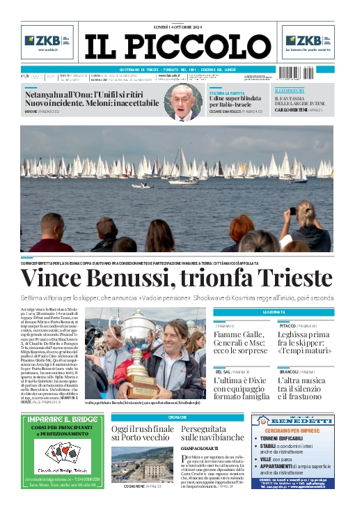 Prima-pagina-il-piccolo-edizione-di-oggi-14-10-2024