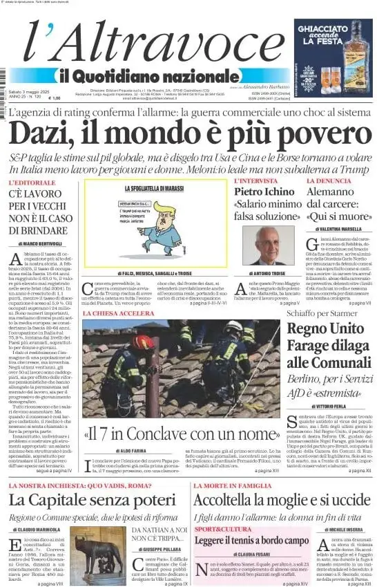 Prima-pagina-il-quotidiano-del-sud-edizione-di-oggi-03-05-2025