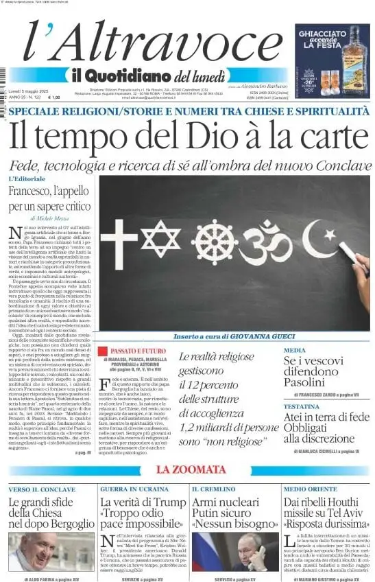 Prima-pagina-il-quotidiano-del-sud-edizione-di-oggi-05-05-2025