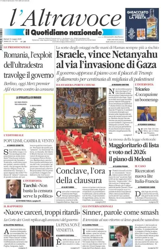 Prima-pagina-il-quotidiano-del-sud-edizione-di-oggi-06-05-2025