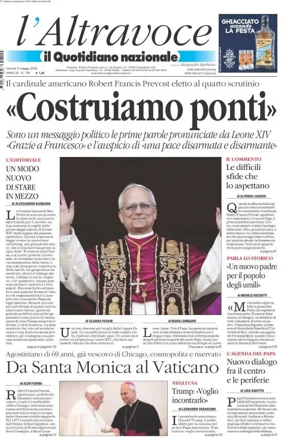 Prima-pagina-il-quotidiano-del-sud-edizione-di-oggi-09-05-2025