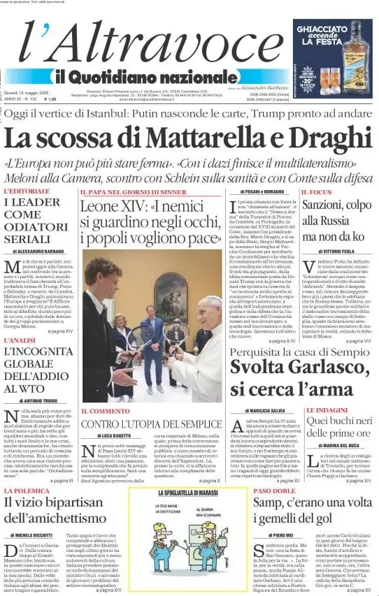 Prima-pagina-il-quotidiano-del-sud-edizione-di-oggi-15-05-2025