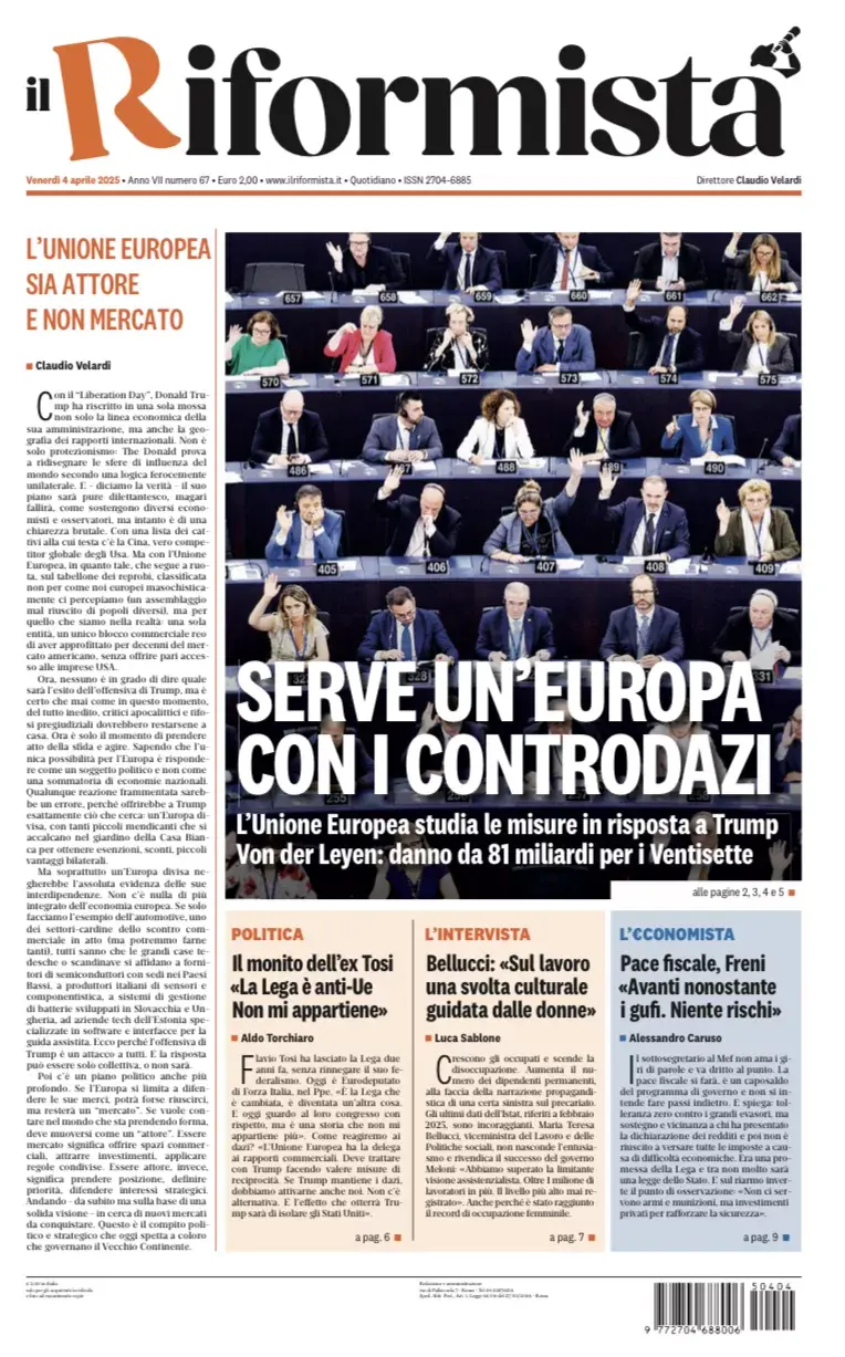 Prima-pagina-il-riformista-edizione-del-4-Aprile-2025