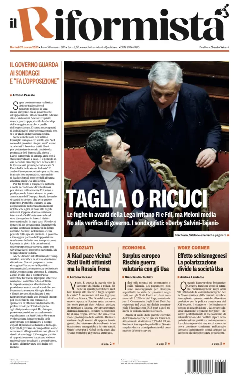 Prima-pagina-il-riformista-edizione-del-25-Marzo-2025