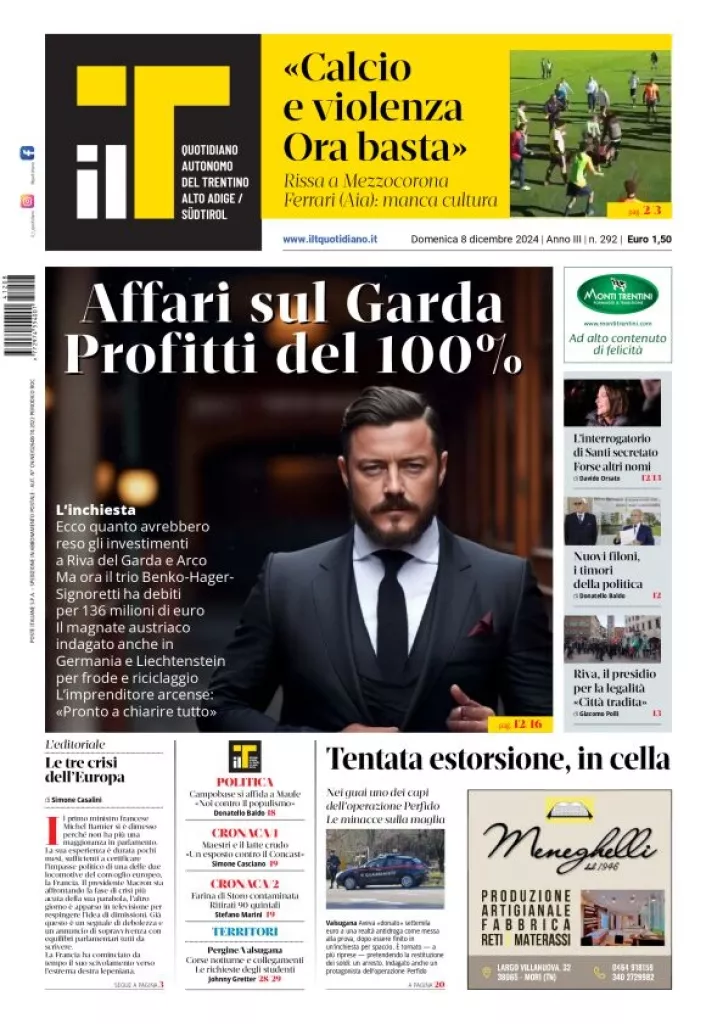 Prima-pagina-il-t-edizione-del-2024-12-08