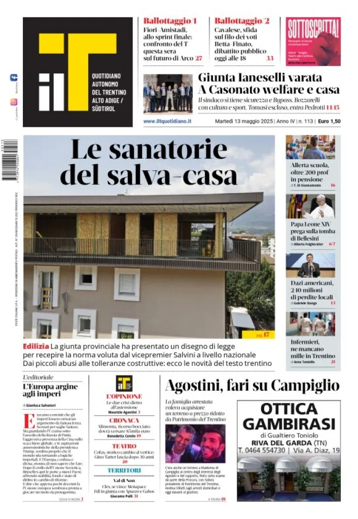 Prima-pagina-il-t-edizione-del-2025-05-13