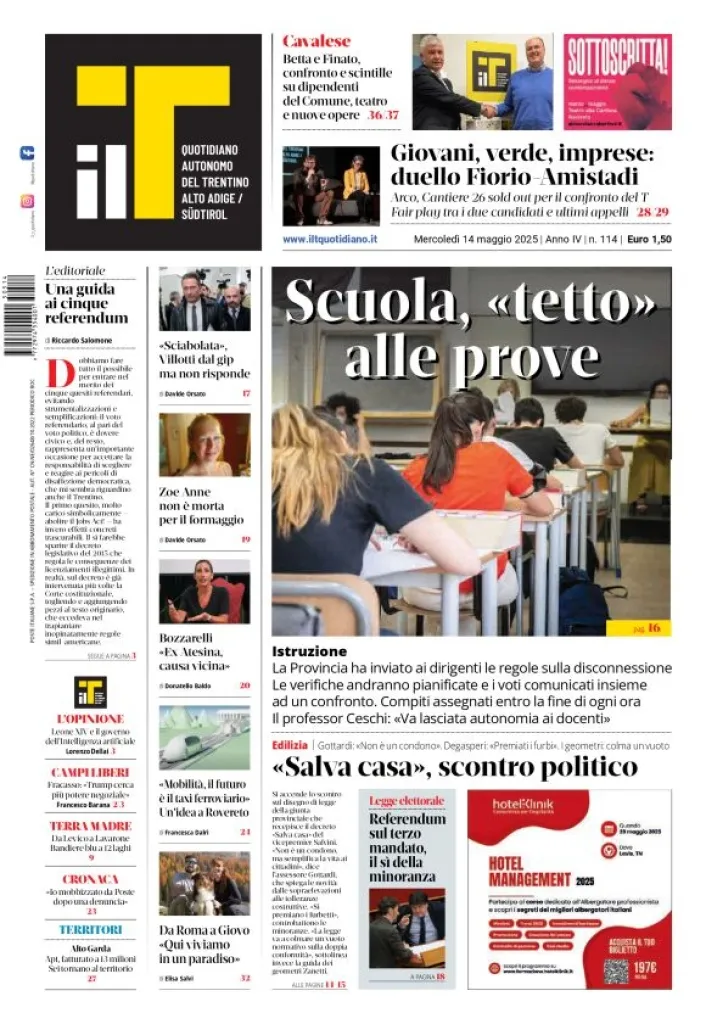 Prima-pagina-il-t-edizione-del-2025-05-14