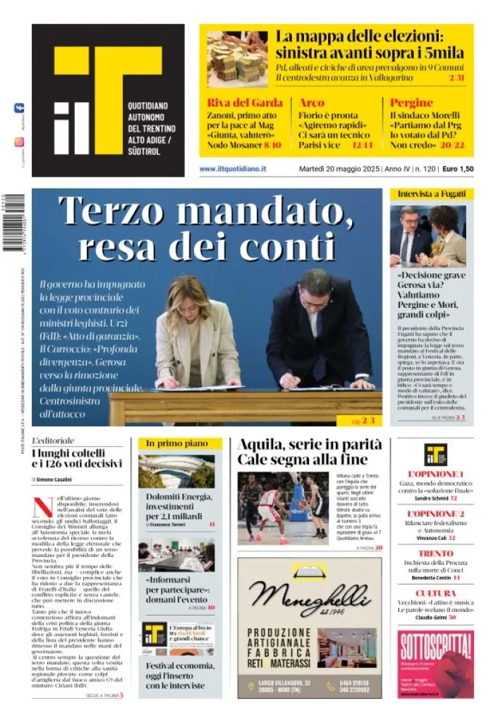Prima-pagina-il-t-edizione-del-2025-05-20