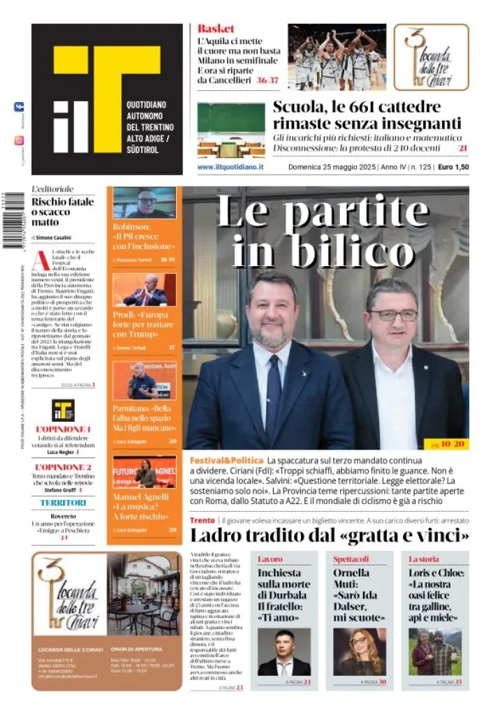 Prima-pagina-il-t-edizione-del-2025-05-25