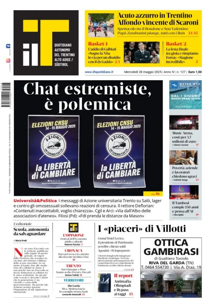 Prima-pagina-il-t-edizione-del-2025-05-28