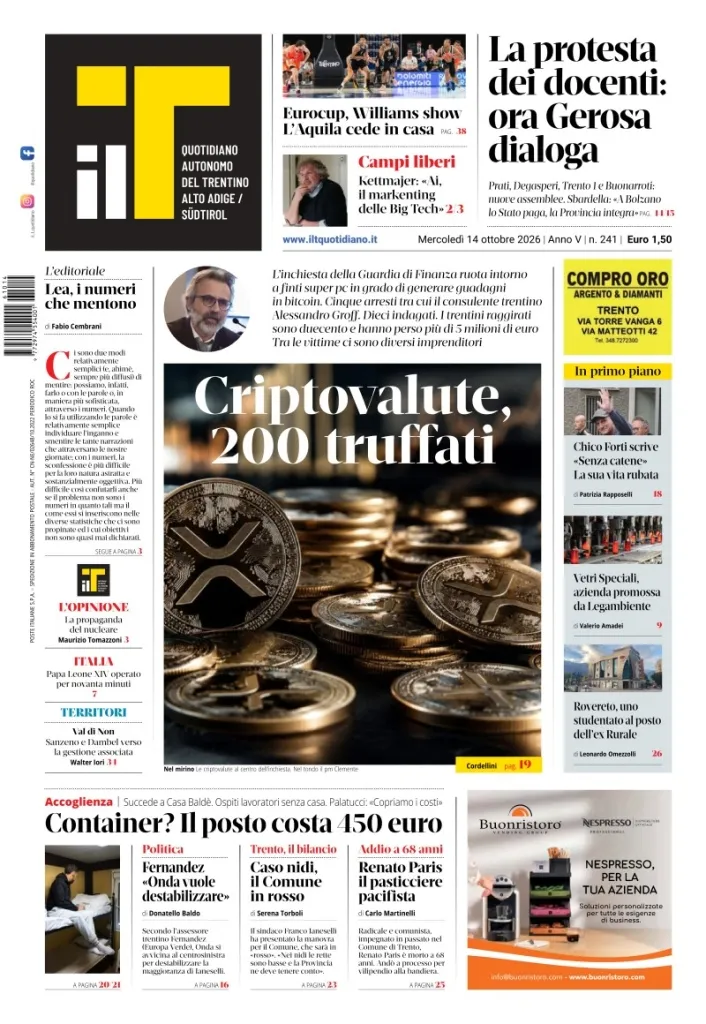 Prima-pagina-il-t-edizione-del-2026-10-14