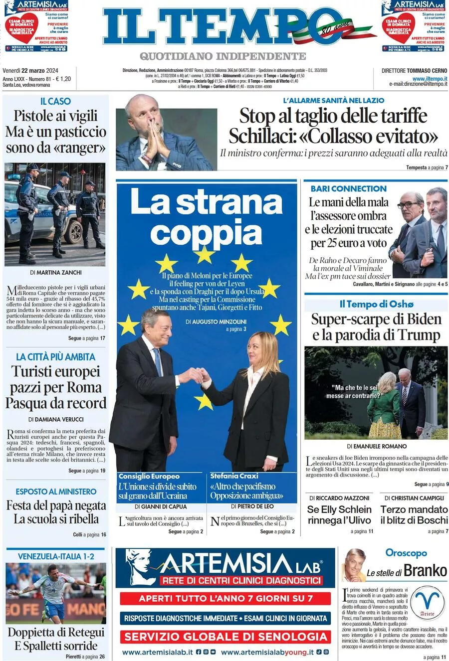 Prima-pagina-il-tempo-edizione-di-oggi-22-03-2024