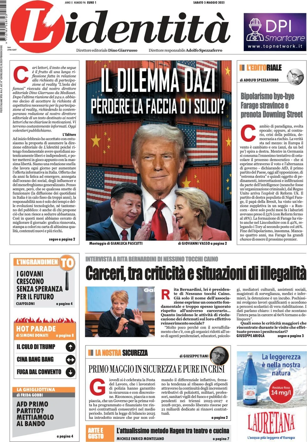 Prima-pagina-l-identita-edizione-di-oggi-03-05-2025
