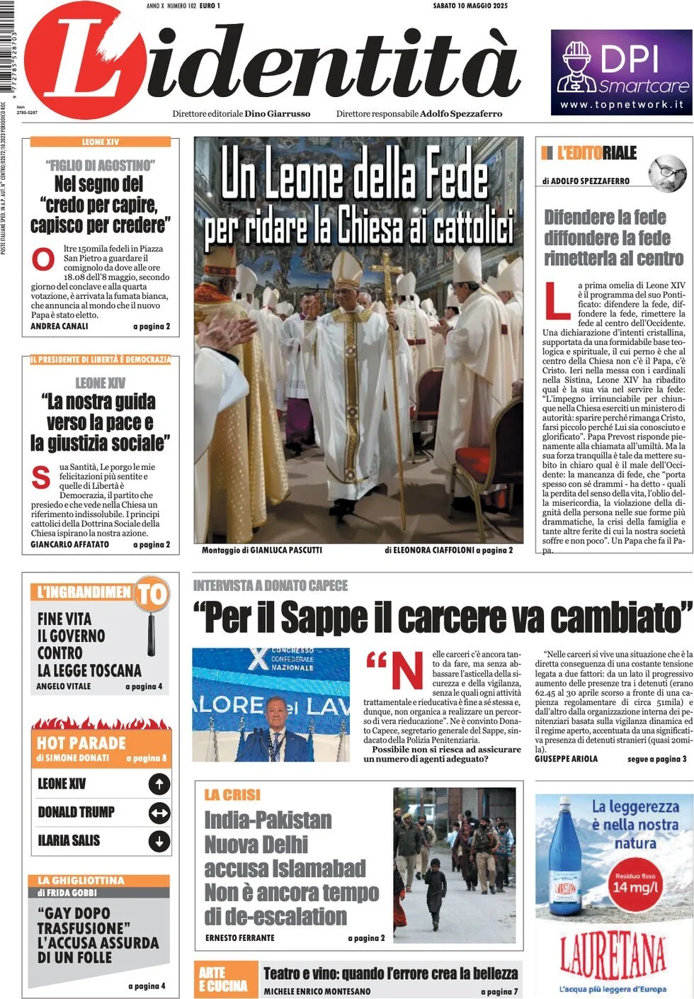 Prima-pagina-l-identita-edizione-di-oggi-10-05-2025