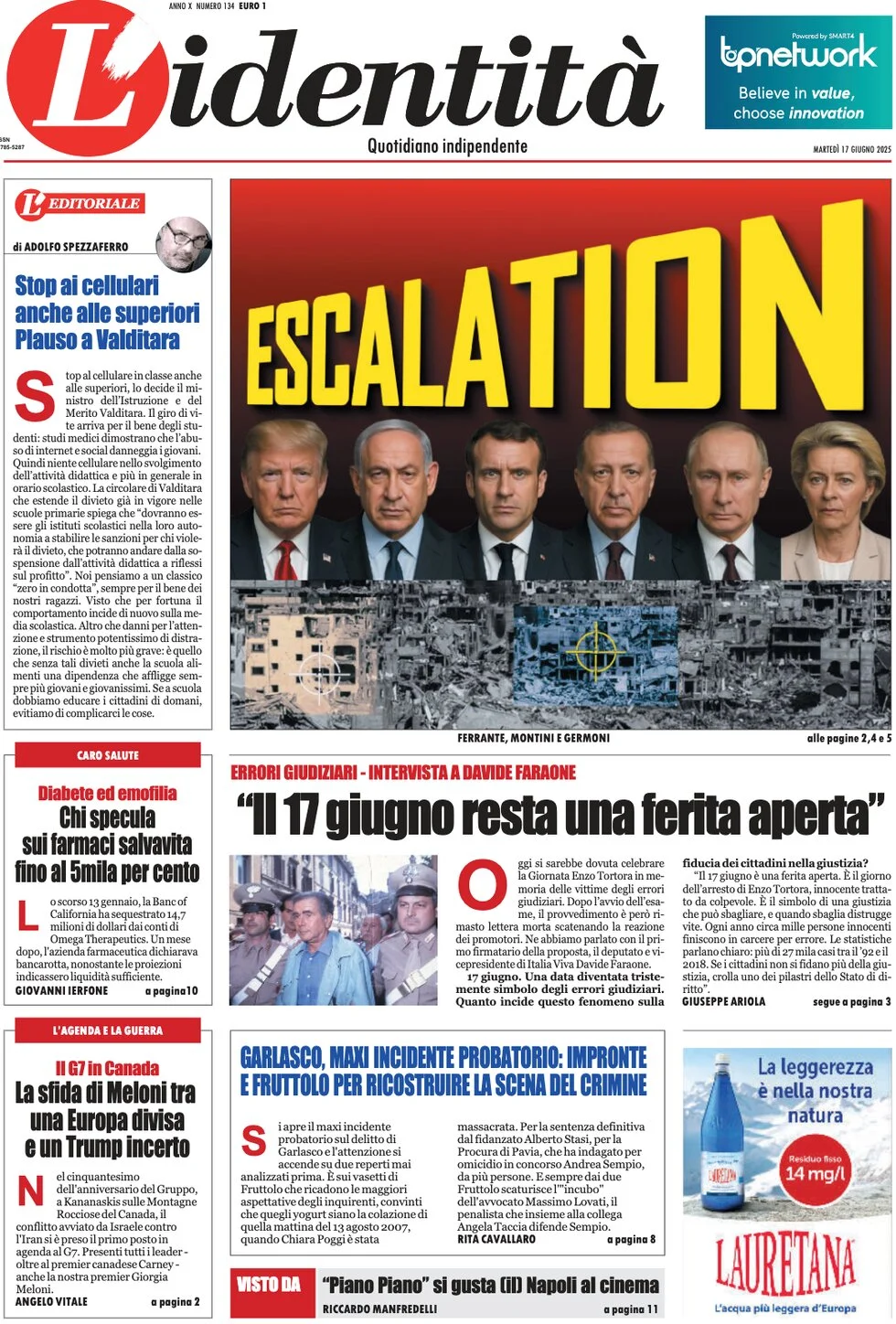Prima-pagina-l-identita-edizione-di-oggi-17-06-2025