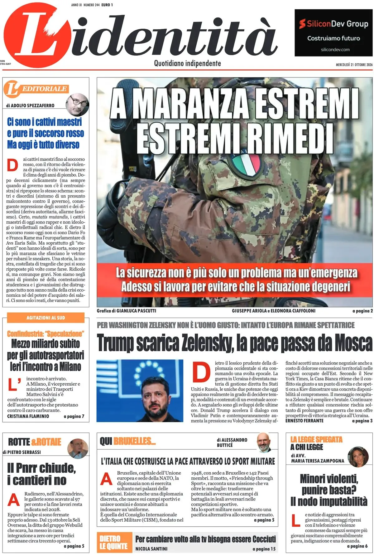 Prima-pagina-l-identita-edizione-di-oggi-21-10-2026