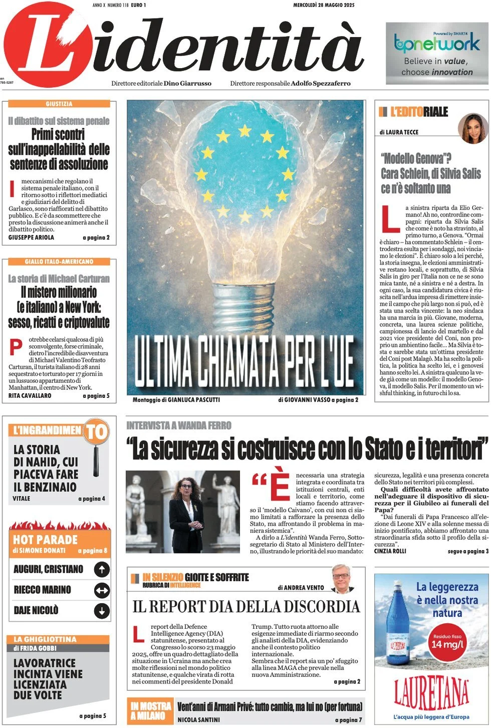 Prima-pagina-l-identita-edizione-di-oggi-28-05-2025