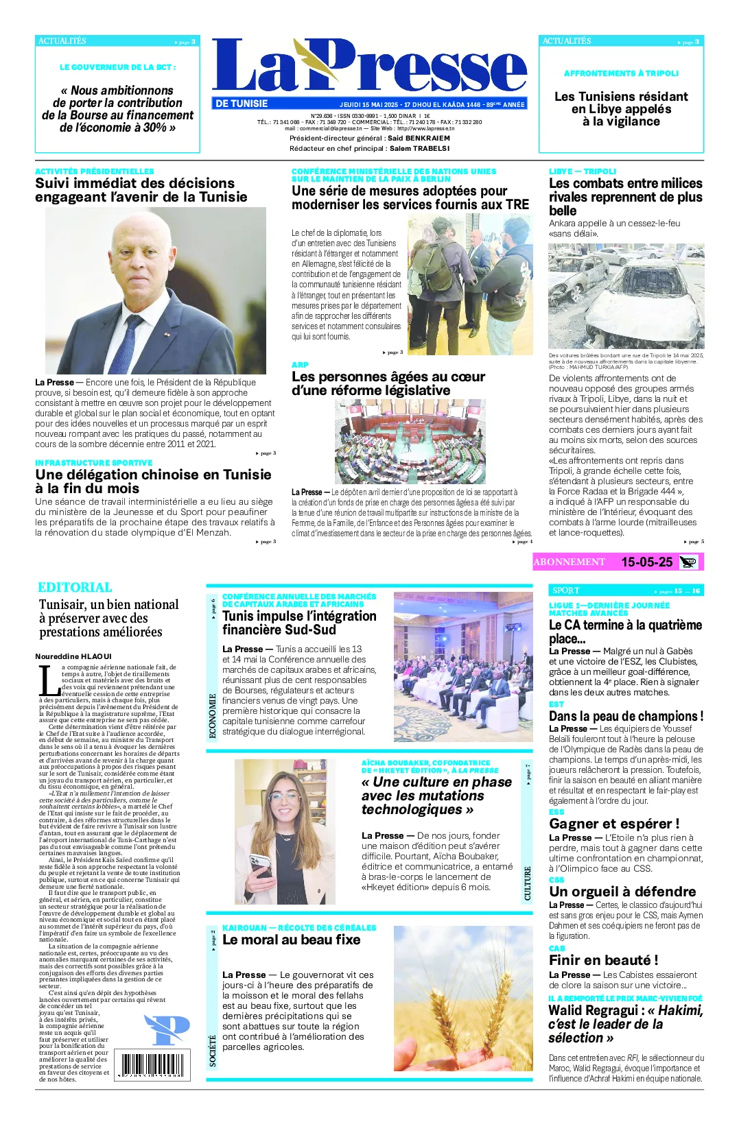 Prima-pagina-del-la-presse-edizione-di-oggi-2025-05-15