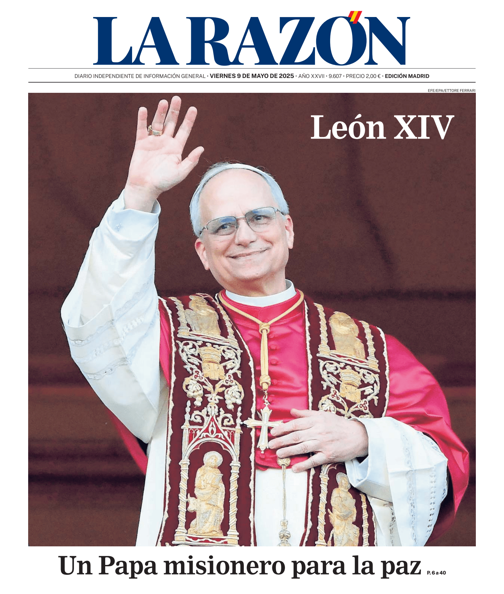 Prima-pagina-la-razon-oggi-edizione-di-oggi-20250509