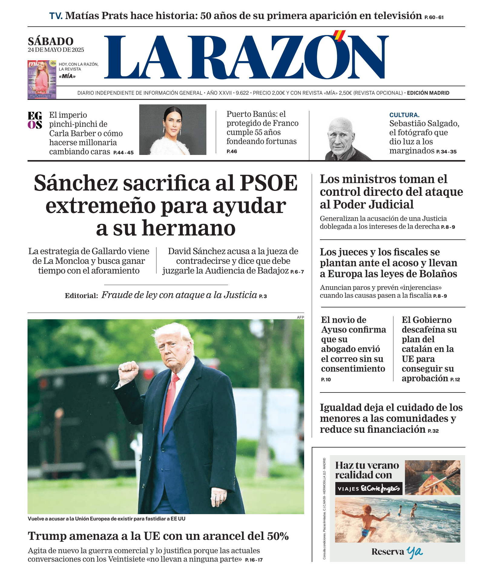 Prima-pagina-la-razon-oggi-edizione-di-oggi-20250524