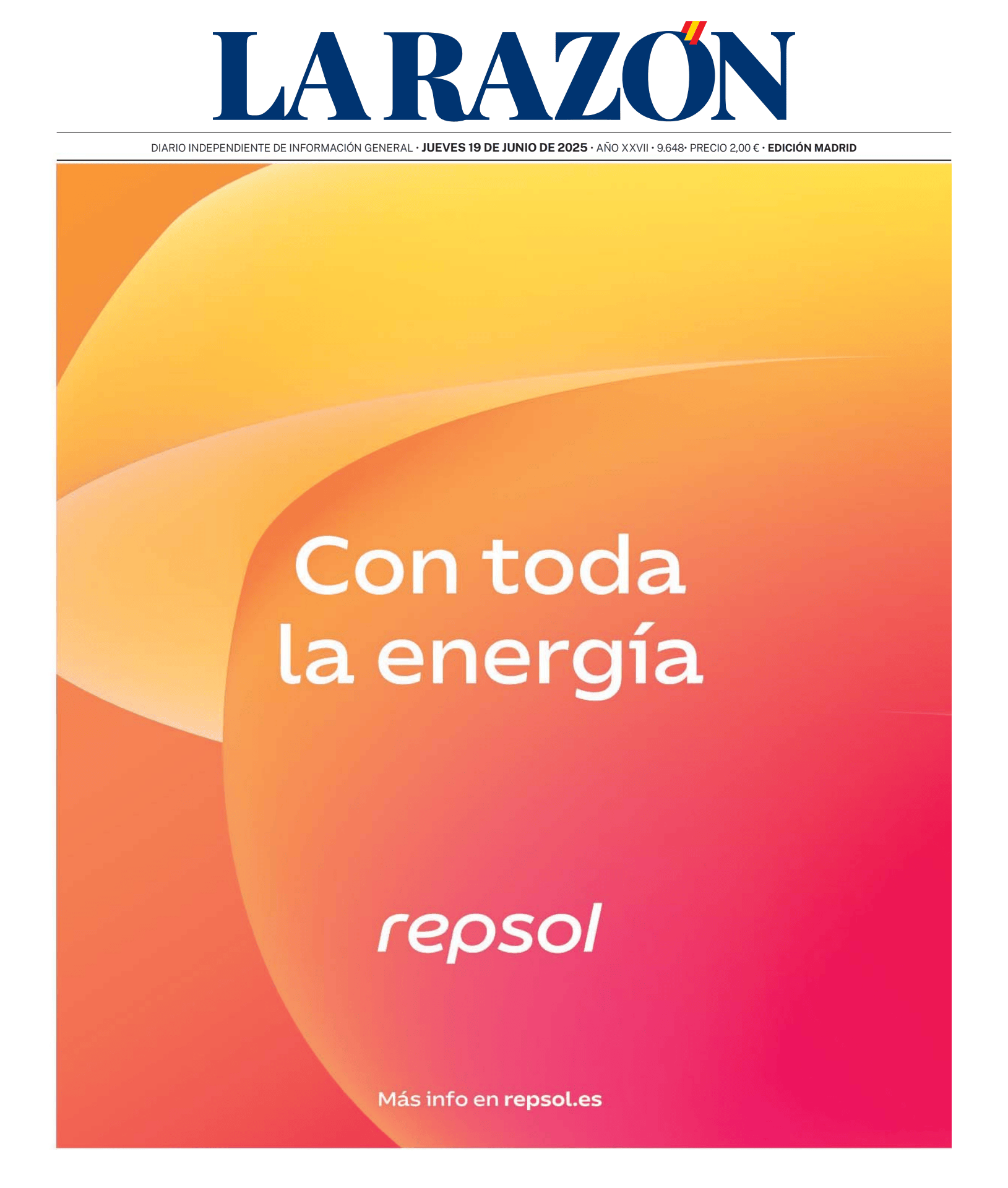 Prima-pagina-la-razon-oggi-edizione-di-oggi-20250619